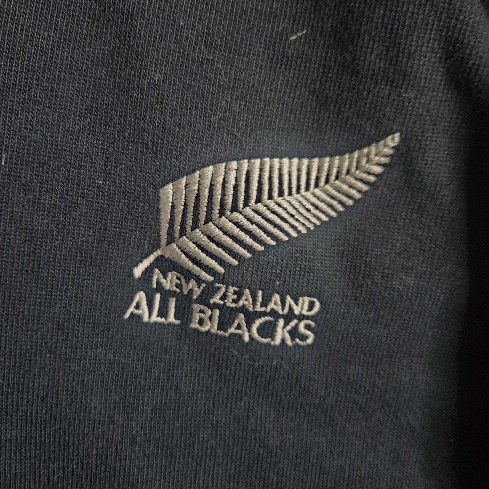 Canterbury New Zealand All Blacks Rugby Jersey Mens L Black Long Sleeve Vintage - Picture 6 of 12